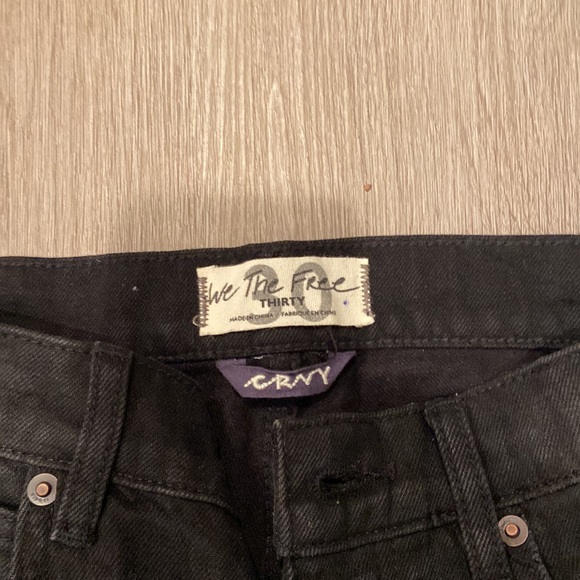 NWT We The Free Crvy Black Button Fly Jeans - Picture 2 of 4